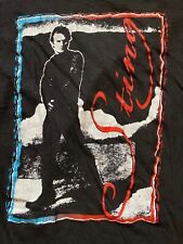 Sting Tour T Shirt vtg 80s Rock band singer XL The Police Black Live Tour picture