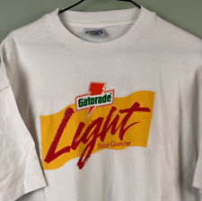 Gatorade Light Vintage 1990s T-Shirt XL Sports Drink White Single Stitch picture