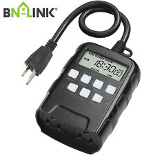 BN-LINK 7 Day Outdoor Heavy Duty Digital Programmable Timer Dual Outlet 8 On/Off picture