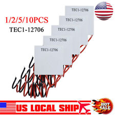 1-10PCS TEC1-12706 Heatsink Thermoelectric Cooler Peltier Cooling Plate US picture