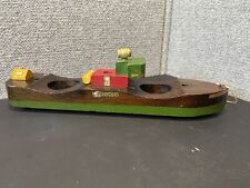 vintage wooden toy Freighter boat picture
