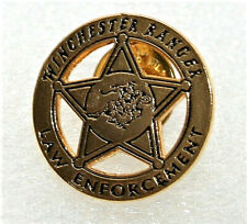 Winchester Ranger Law Enforcement Western Mini Sheriff Badge Pin New NOS 1990s? picture