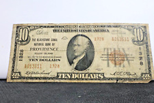 1929 $10 The Blackstone Canal National Bank of Providence, Rhode Island picture