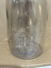 DREY PERFECT MASON JAR 1/2 GALLON WITH ZINC BALL LID, Vintage And Rare picture