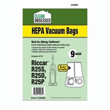 Fits For Riccar R25P - R25D - R25S Upright Vacuum Hepa Cloth Bags 9pk # CH825 picture