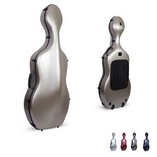 Crossrock 4/4 Cello Case, Poly Carbon Composite Violoncello Hardshell with Wheel picture