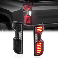 Pair Smoked Tinted Full LED Tail Lights For 2019-2021 Chevy Silverado New Body picture