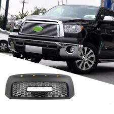 Black Front Grille Fits For TOYOTA Tundra 2007- 2013 Upper Honeycomb Grill W/Led picture