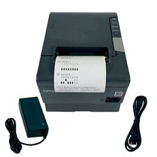 Epson TM-T88V POS Compact Thermal Receipt Printer USB Serial w/ Adapter TESTED picture