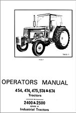 2400 & 2500 Tractor Operator Instruct Maint Manual International 2400 A & 2500 A picture