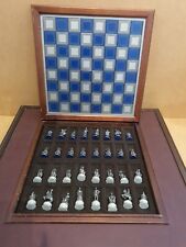 VINTAGE Franklin Mint Civil War Chess Set - Table - National Historical Society picture