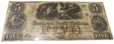 1864 Farmers Bank Hudson New York 5 Dollar Bank Note picture