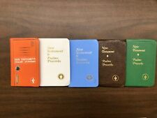  Lot of 5 Mixed Small Pocket Size Gideons BIBLES Psalms Proverbs New Testament  picture