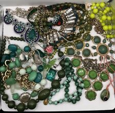 Vintage Mixed Green Jewelry Lot  picture