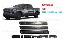 Overlay 4PCS Matte black Door Rear Sierra Elevation Emblem 2019-2023 Sierra 1500 picture