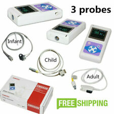 Neonatal Child Adult 3 SPO2 probes Pulse Oximeter O2 Patient Monitor PC software picture