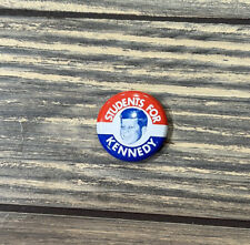 Vintage 1972 Students for Kennedy Reproduction Pin Presidential Campaign 1 1/8” picture