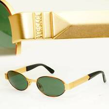 Gianni Versace 1996 Vintage Unisex Gold Oval Metal Sunglasses MOD S30 COL 14M picture