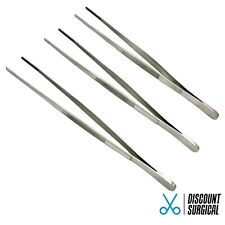 3pc Standard Dressing Forceps 8”, Straight Serrated Tips picture