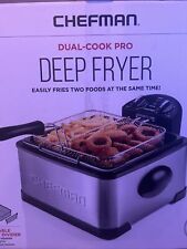 Chefman 4.5L Dual Cook Pro Deep Fryer with Basket Strainer and Removable Divid picture
