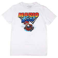 Nintendo Super Mario Men's Mario Kart Team Driver Checkered Flag T-Shirt Adult picture