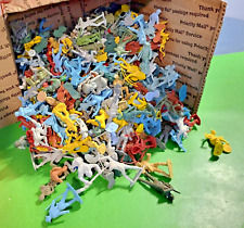 HUGE BOX OF VINTAGE MARX FIGURES WITH DAMAGE...... picture