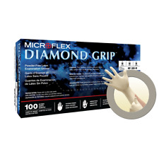 Microflex MF300L-CASE Diamond Grip Large Disposable Latex Gloves - 1,000pk picture