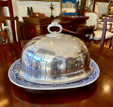 Antique Large Silver Plated Food Cloche picture