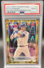 2022 Topps Chrome Sapphire Mitch Haniger Gold Refractor /50 Mariners PSA 10 picture