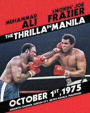 1975 Heavyweight Boxers JOE FRAZIER vs MUHAMMAD ALI Glossy 8x10 Photo Poster picture