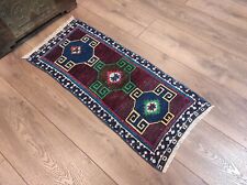 Small Vintage Rug, Small Rug, Turkish Small Rug, Small Entryway Rug, 1.4x3.3 ft picture