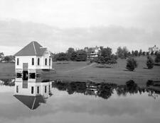 1908 Lake & Boathouse, Concord, NH Vintage Photograph 8.5