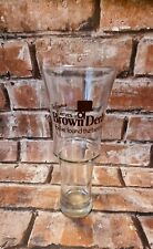 THE FAMOUS GIRVES OF BROWN DERBY TALL PINT VINTAGE BEER GLASS RARE AUTHENTIC picture