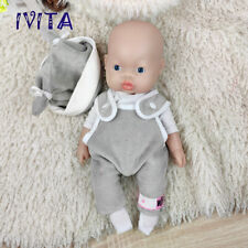 13inch Soft Solid Silicone Reborn Doll Boy Lifelike Small Baby Silicone Doll picture