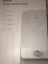 HOMECH ULtrasonic Cool Mist Humidifier/W/ Light White  Medium Size Openbox picture