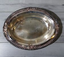 EPCA Bristol Silver Plated Ornate Oval Dish picture