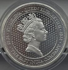 2022 St. Helena 1.25 oz .999 Fine Silver Guinea Rose Crown Coin BU Uncirculated picture