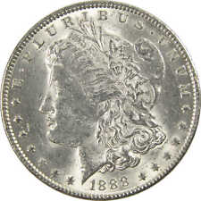 1888 Morgan Dollar CH AU Choice About Uncirculated Silver $1 Coin picture