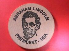 WOODEN NICKEL CIVIL WAR ABRAHAM LINCOLN PRESIDENT-USA 1861-1865 picture