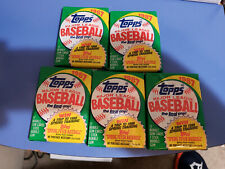 Five Unopened 1987 Topps Baseball Card Wax Packs picture