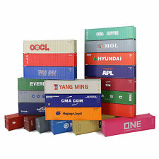 3pcs HO Scale 1:87 40ft Shipping Containers 40' Cargo Box Mixed Brands Lot C8746 picture