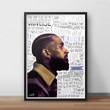 Nipsey Hussle Poster / Print / Wall Art A4 A3 / Double Up / Victory Lap / Rapper picture