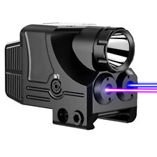 Flashlight Red/Green/Blue/Purple Laser Sight Combo Rechargeable Picatinny Rail picture