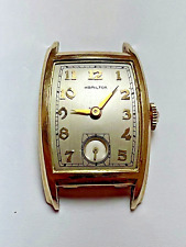 VINTAGE 1940'S HAMILTON ALAN PROJECT WATCH CLEAN DIAL AND 10K GF CASE CAL. 980 picture
