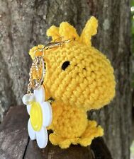 Crochet Woodstock with optional keychain.  Handmade picture