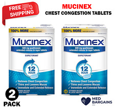 Mucinex Chest Congestion 12hr Extended Release Tablets 68ct - 2 Pack (EXP 2026) picture