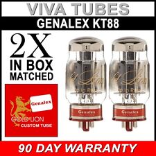 Brand New Matched Pair (2) Genalex Gold Lion Reissue KT88 / 6550 Vacuum Tubes picture