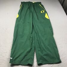 VINTAGE Oregon Ducks Track Pants Mens Large Green Nike Zip Cuff Sweats NCAA Logo picture