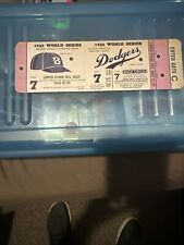 1956 Full World Series Ticket Dodgers Vs Yankees Jackie Robinsons Last Game picture