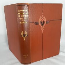 The Diplomatic Background of the War 1870 1914 Charles Seymour Antique 1923 Book picture